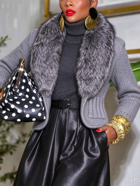Casual Plain Split Joint Shawl Collar Sweater Cardigan