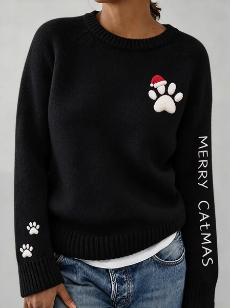 Women Christmas Long Sleeve Comfy Casual Sweater