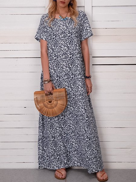

Navy Blue Casual Crew Neck Dresses, Casual Dresses