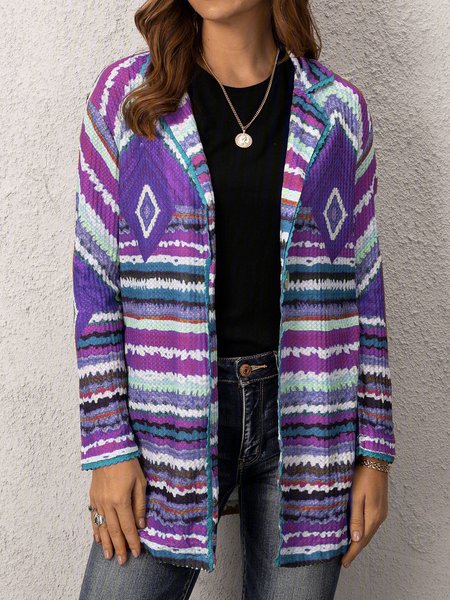 

Plus Size Tribal Vintage Cardigan, Purple, Sweaters & Cardigans