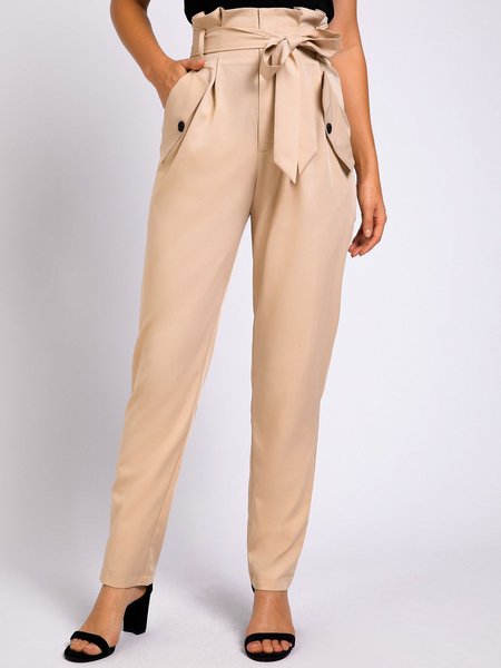 

Light Khaki Lace-Up Pants, Pants