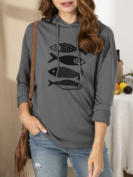 

Long Sleeve Casual Shirts Blouses, Gray, Hoodies & Sweatshirts
