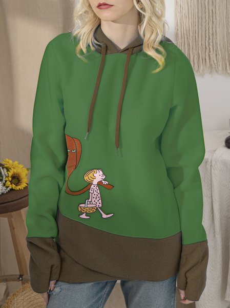 

Long Sleeve Cotton-Blend Shirts Blouses, Green, Hoodies & Sweatshirts