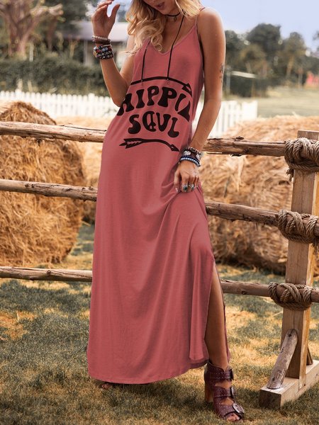 

Casual Cotton-Blend Knitting Dress, Red, Auto-Clearance