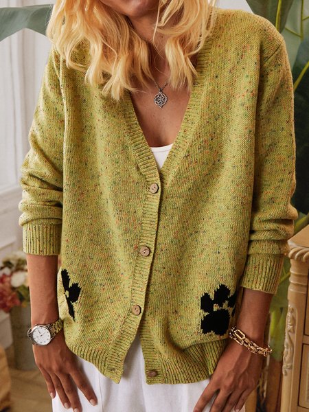 

Maniche Lunghe Giubbotto Verde Cotone, Cardigans