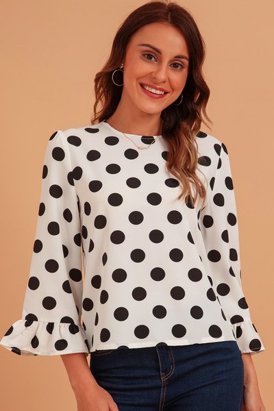 

White Vintage Half Sleeve Shirts & Tops, Tops