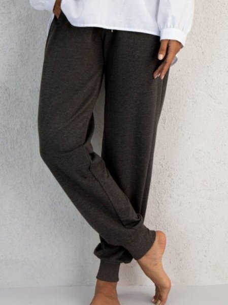 

Bozzolo Casuale Pantaloni Grigio a Maglia, Pants