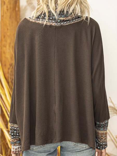 

Brown Cotton Tribal Top, Designers