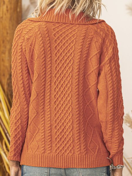 

Red Brown Casual Knitted Sweater, Sweaters & Cardigans