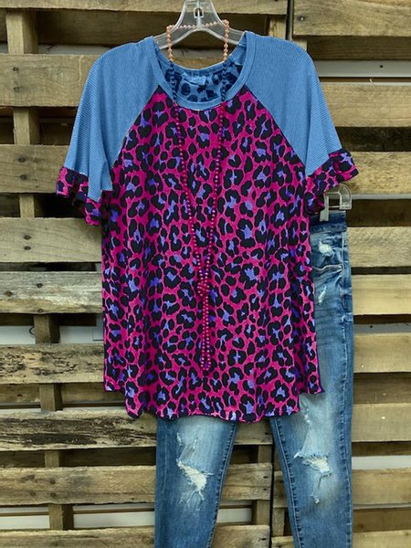 

T-Shirt Stampato, Blu, T-Shirts