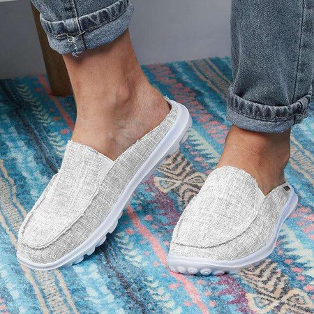 

Casual All Season Sneakers, White, Slippers