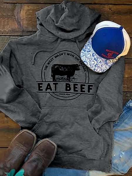 

Light Gray Casual Animal Hoodie Knitted Sweatshirt, Deep gray, Sweatshirts & Hoodies
