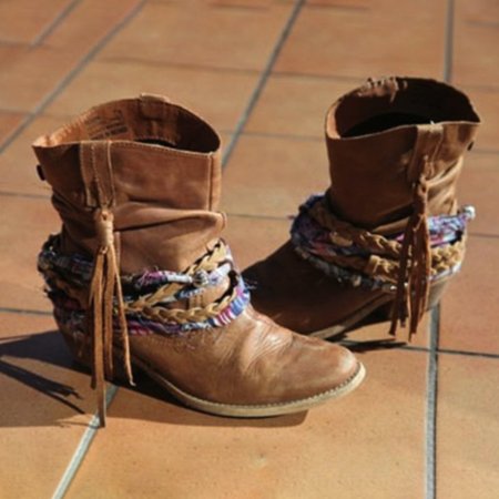 

Daily Leather Winter Boots, Yellow, Boots