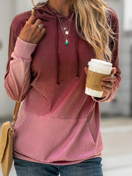 

long sleeve shift cotton sweatshirt, Wine red, Hoodies & Sweatshirts