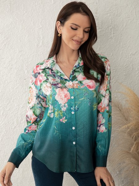 

Long Sleeve Vintage Shirts & Tops, Green, Blouses & Shirts