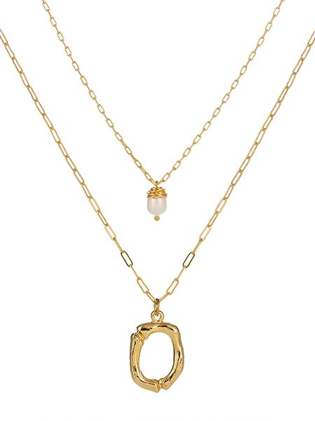 

Necklace, Golden, Necklaces