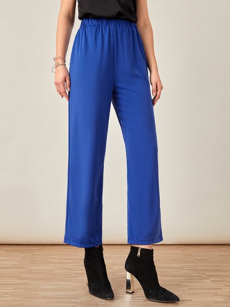 

Loosen Casual Pants, Blue, Pants