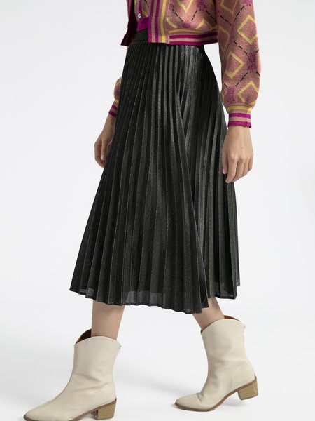 

Fall Date Midi Skirt, As picture, Midi Skirts