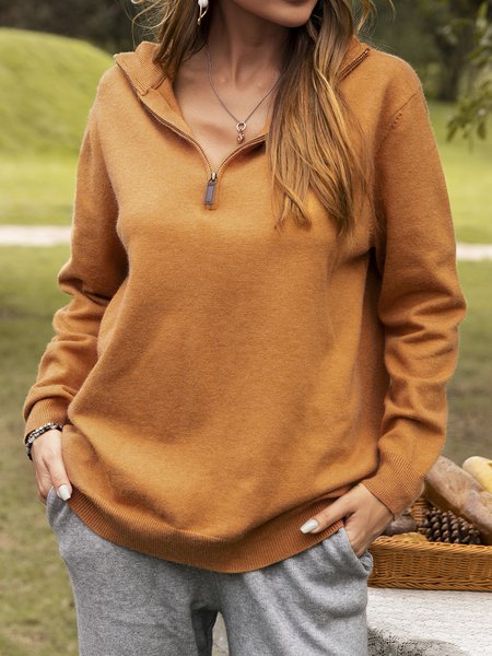 

Woven Long Sleeve Shift Sweater, Brown, Sweaters & Cardigans