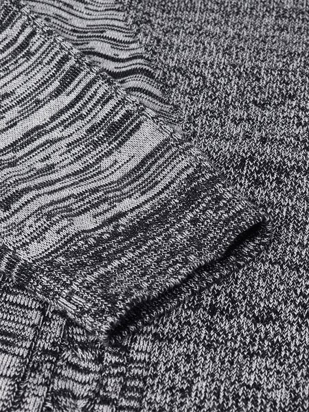 

Cotton-Blend Sweater, Gray, Men's Sweater