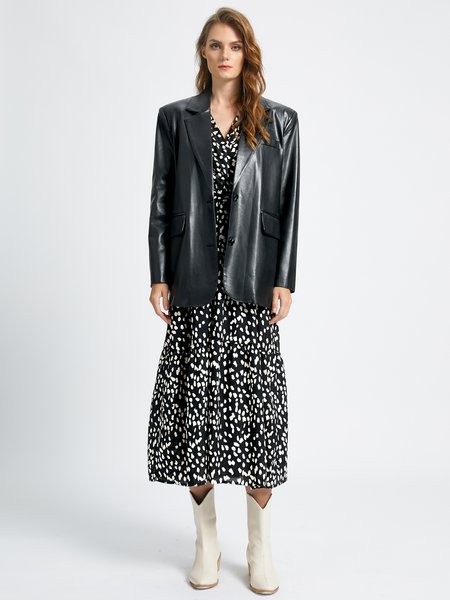 

Shoulder Pad Casual Outerwear, As picture, Blazers