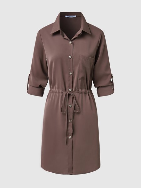 

Simple Weaving Dress, Coffee, Mini Dresses