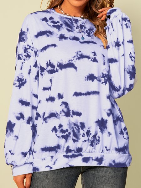 

Shift Ombre/Tie-Dye Long Sleeve Sweatshirt, Blue, Hoodies & Sweatshirts