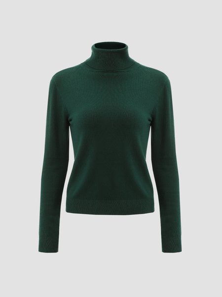 

Casual Cotton-Blend Vintage Long Sleeve Sweater, Green, Sweaters