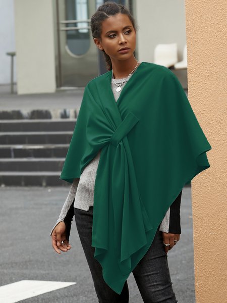 

Elegant Simple Half Sleeve Shift Solid Top, Green, Tops
