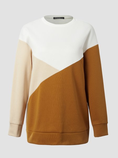 

Color Block Drop Shoulder Sweatshirt, Multicolor, Hoodies & Sweatshirts