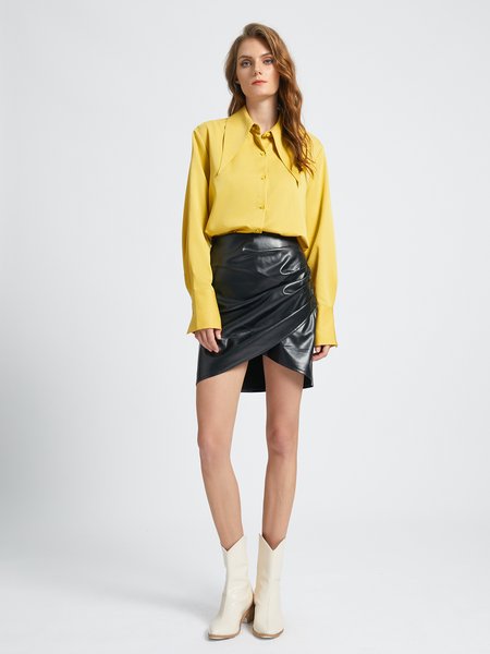 

Casual Shawl Collar Loosen Blouse, As picture, Blouses and Shirts