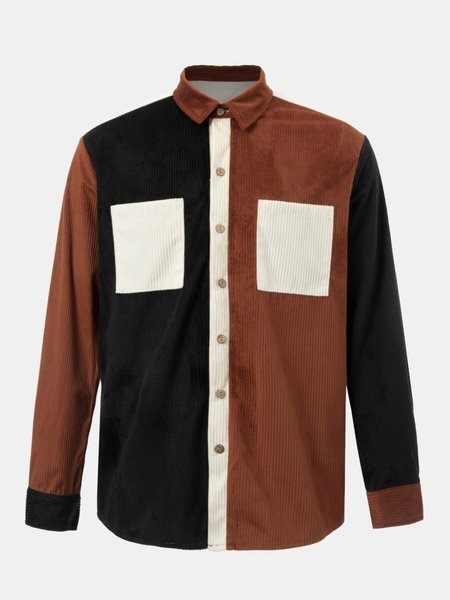 

Corduroy Shirts & Tops, Black, Blouses&Shirts