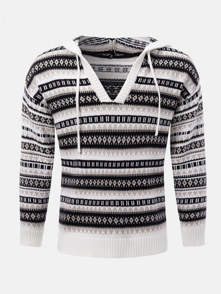 

Casual Sweater, Stripe, Men's Sweater