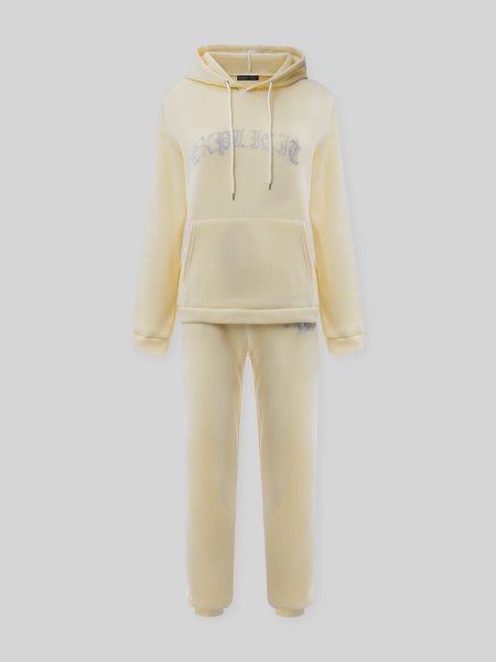 

Hoodie Suits, Khaki, Two-piece Outfits