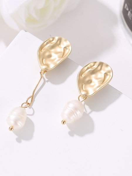

Earrings, Golden, Earrings