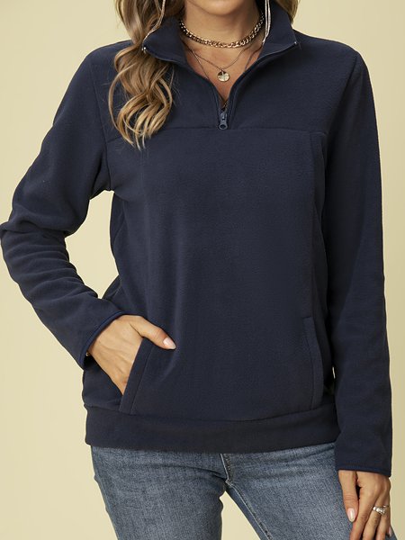

cotton casual sweatshirt, Navyblue, Hoodies & Sweatshirts