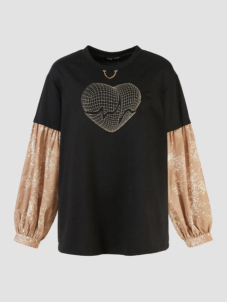 

Crew Neck Abstract Sweatshirt, Black, Sweatshirts & Hoodies