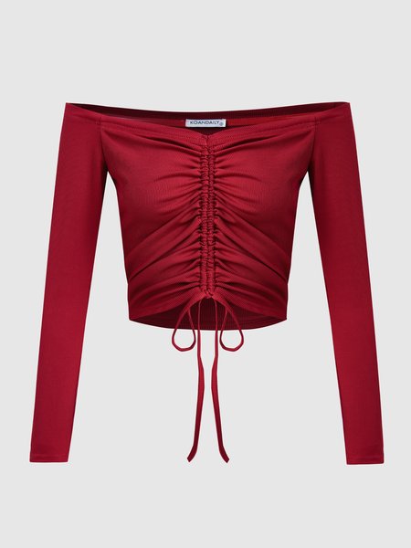

Casual T-shirt, Red, Tees