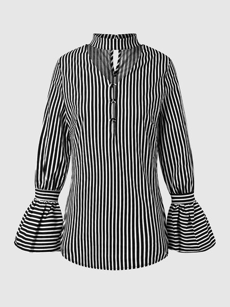 

Basics Blouse, Black-white, Blouses and Shirts