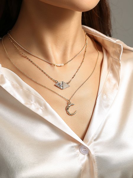 

Necklace, Golden, Necklaces
