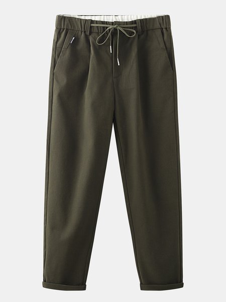 

Straight pants, Army green, Men's pants