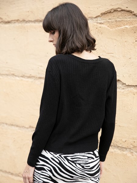

Long Sleeve Acrylic Shift Casual Outerwear, As picture, Cardigans