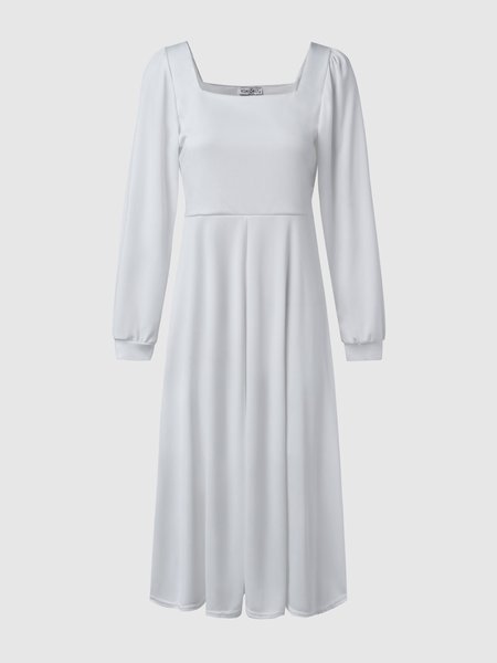 

Elegant Weaving Dress, White, Dresses