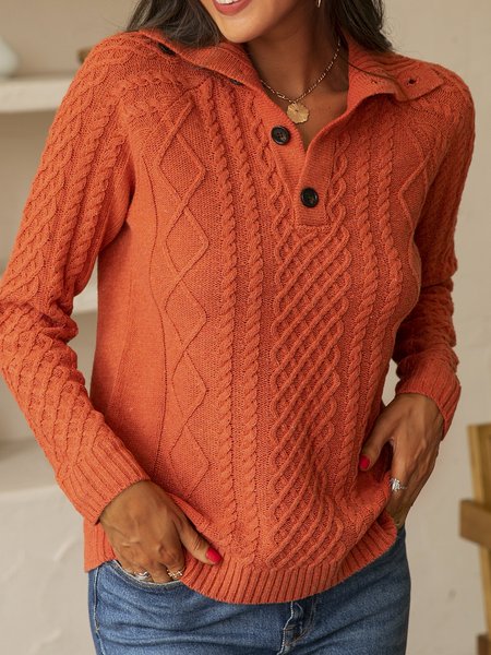 

Red Brown Casual Knitted Sweater, Sweaters & Cardigans