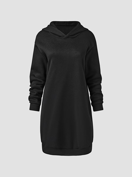 

Hooded Casual Dresses, Black, Casual Dresses