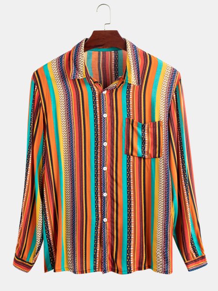 

Casual Cotton Shirts & Tops, As picture, Men's shirts