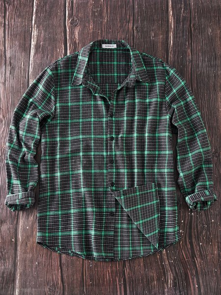 

Shirt Collar Casual Shirts & Tops, As picture, Men's shirts