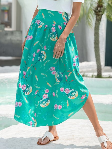 

Casual Skirts, Green, Skirts