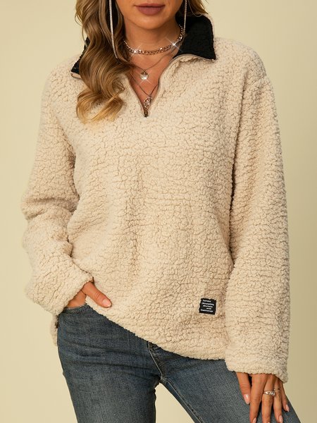 

long sleeve sweatshirt, Khaki, Hoodies & Sweatshirts