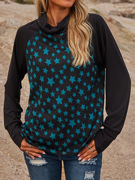 

Black Paneled Long Sleeve Polka Dots Shirts & Tops, T-Shirts